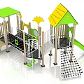 Children's Combined Slide Outdoor Slide Combined Slide Multifunctional Slide Children's Slide 3d model