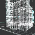 Multi Story Urban Building Complex With Weathered Exterior Fire Escape And Store Signs