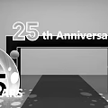 25th Anniversary Event Entrance With Decorative Spheres And Arch Structure