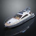 Modern Yacht Ship Private Ship 3d model