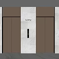 Modern Elevator Lobby With Marble Walls And Floors