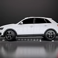 White Audi SUV Modern Exterior Design With Black Alloy Wheels And Sleek Body