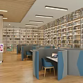 Book Art In Spacious Bookstore With Shelves And Displays