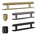 Stylish Stools With Gold And Black Metal Components For Modern Home Use