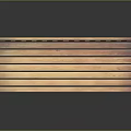 Wooden Bench Classic Design With Armrests Slatted Back And Slatted Seat