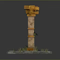 Columns Stone Columns Stone Columns Old Columns Roman Columns Roman Columns Classical Columns Greek Columns 3d model