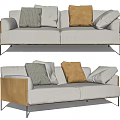 Modern double sofa 3d model