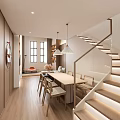 Modern Loft Living Room Design With Sofa Chandelier And TV Wall