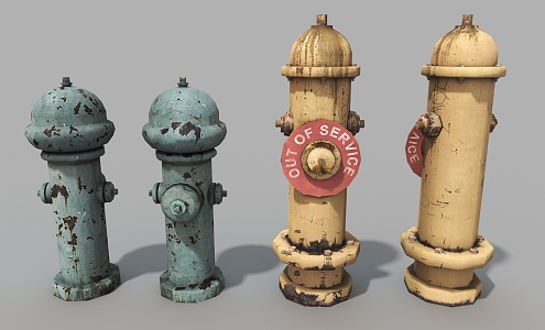 Fire Hydrant Fire Equipment Vintage Fire Hydrant 3d model