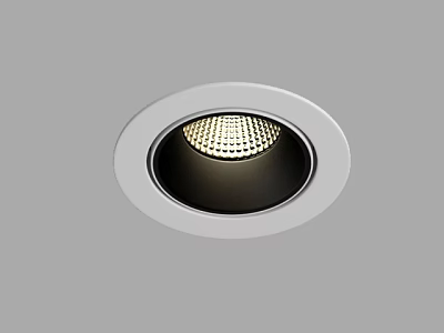 Modern LED Downlight Spotlight With Sleek Round Trim And Bright Illumination Design 3d model