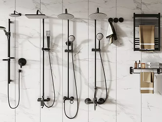 Modern Shower 3d model