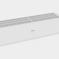 White Haier Air Conditioner Vent With Rectangular Design And Grid Pattern 3d model