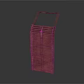 Traditional Handwoven Bamboo Basket With Brown Handle And Woven Strip Pattern