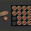 Modern bullet pistol bullet rifle bullet machine gun bullet 3d model