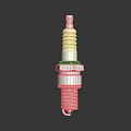 High Performance Hardware Tools Spark Plug With Metal Ceramic Build And Glossy Surface Finish 3d model