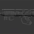 Futuristic Sci Fi Weapon Design With Advanced Tactical Features And Metallic Body