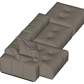Modern Multiplayer Sofa 3d model