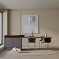 Modern dining table 3d model