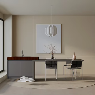 Modern dining table 3d model