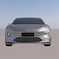 Sleek Silver Modern Electric Sedan With Futuristic Body Design And Alloy Wheels