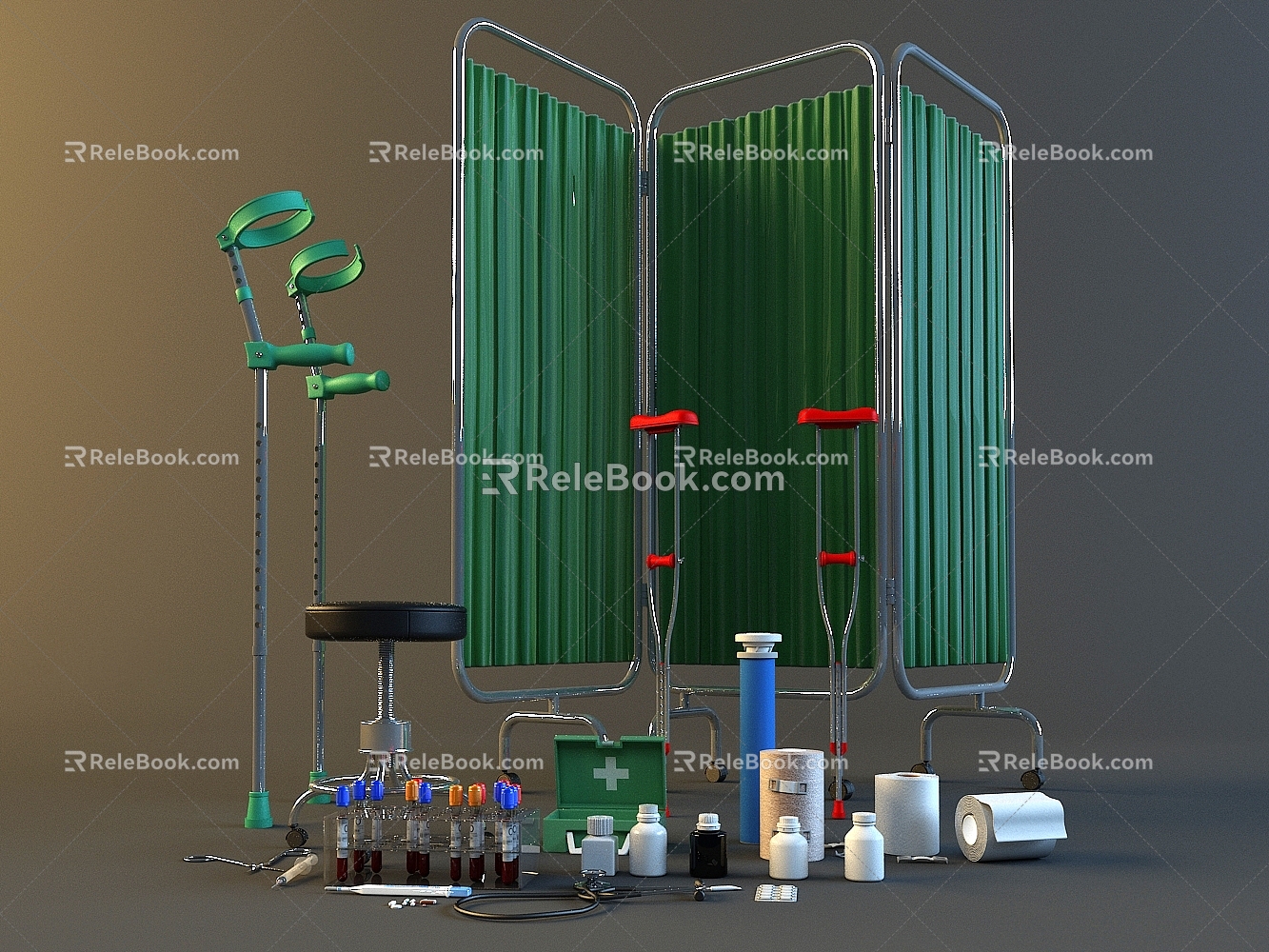 Modern Medical Devices 3d model