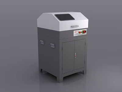 Laboratory Analytical Equipment With Digital Display Control Panel And Cabinet Base 3d model