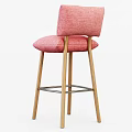 Pillow bar stool 3d model