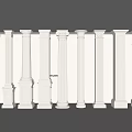 Classical Columns With Different Design Styles Ornate Capitals And Grooved Shafts