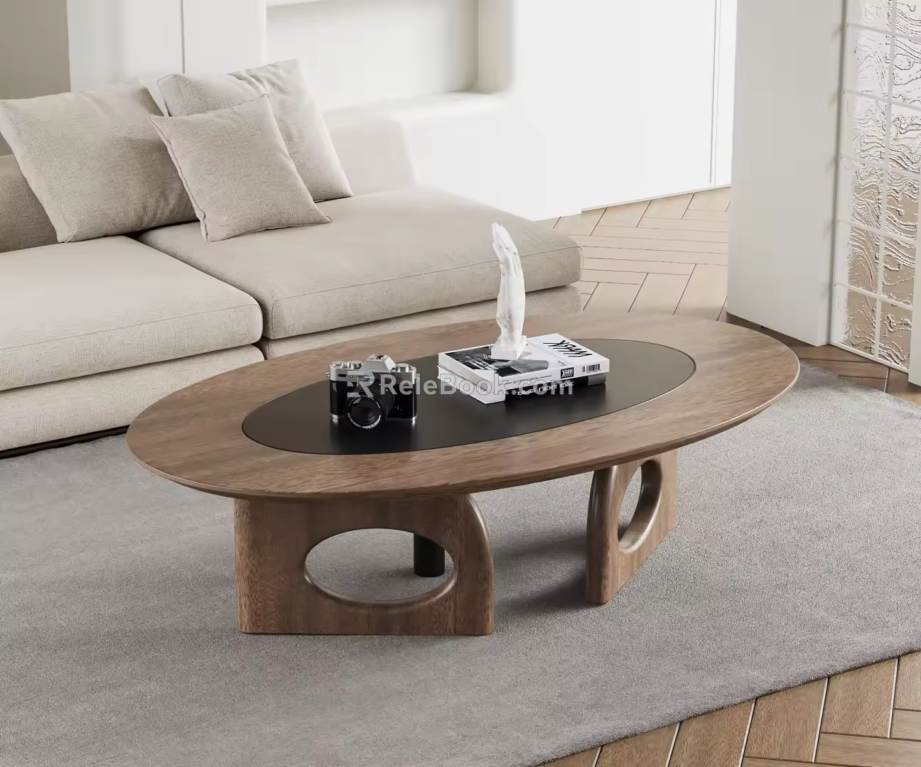 Modern coffee table ornaments 3d model