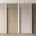 Modern Interior Hinged Doors In Various Wood Grain Colors For Home Design