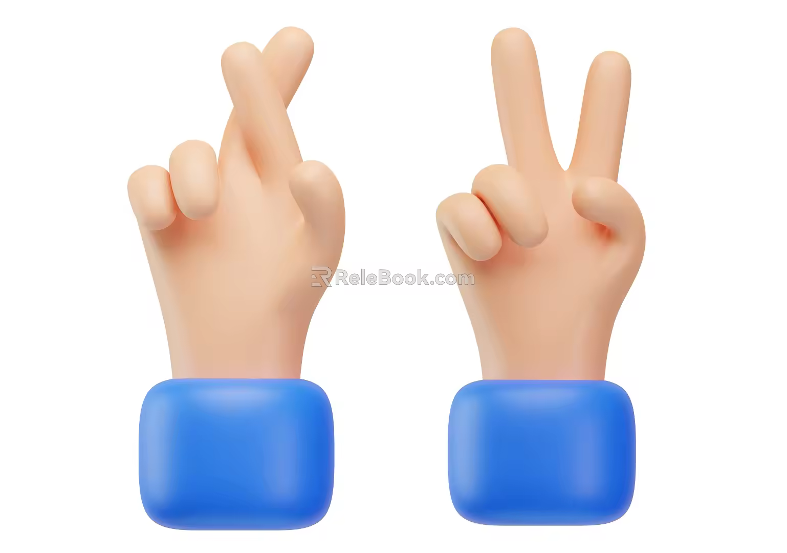 Modern Small Gesture Cartoon Small Gesture Animation Small Gesture 3d model