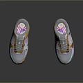 Colorful Modern Reflective Sneakers Design With Multicolored Laces And Transparent Soles