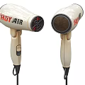 Two Beige Hair Dryers With Red Lettering Daily Electrical Appliances