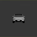 White Electric Car With Modern Design Black Roof Sleek Front And Black Alloy Wheels