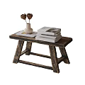 Modern retro style stool 3d model