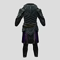 Medieval Black Weapon Armor With Decorative Details And Protective Design