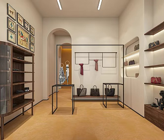 Modern Bag Store Bag Store Bag Store Bag Store Jewelry Store 3d model