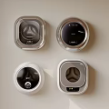 Modern Washing Machine Control Panels With Different Design Styles And Displays 3d model