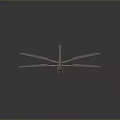 Futuristic Mechanical Dragonfly Model With Sleek Metallic Wings And Detailed Body Structure