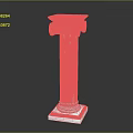 Jane Ou Roman Column Stone Column Stone Column Old Stone Column 3d model