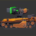 Sci-fi Tank Cartoon Tank Sci-fi Vehicle Sci-fi Vehicle World of Tanks Tank War Anime Tank 3d model