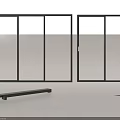 Modern Black Frame Sliding Windows With Glass Panels And Multiple Views For Home Interior