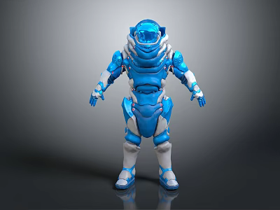 modern astronaut spacesuit spacesuit 3d model