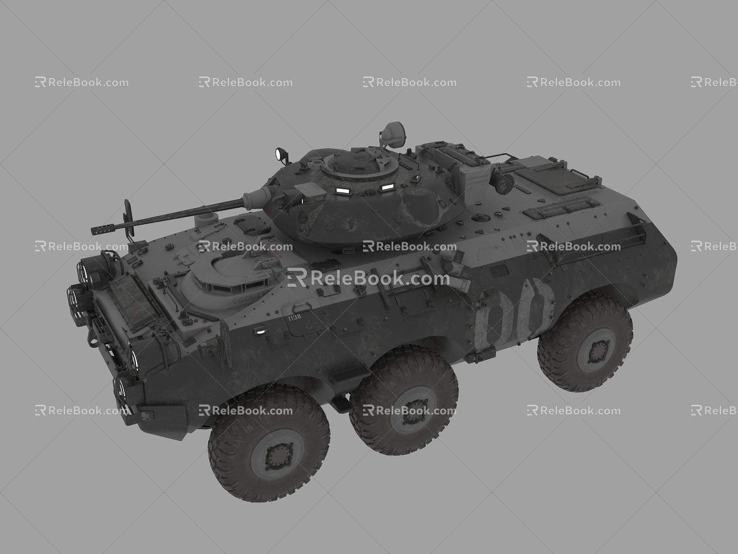 Tank Artillery Fighting Vehicle Armored Vehicle 3d model