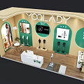 Stylish YOOLADY Brand Exhibition Booth Design For Smart Modern Household Cleaning Appliances