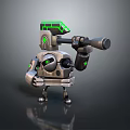 Industrial Robot Single Wheel Robot Double Wheel Robot Assistant Small Robot 3d model