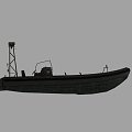 Speedboat yacht low model video game 3d model