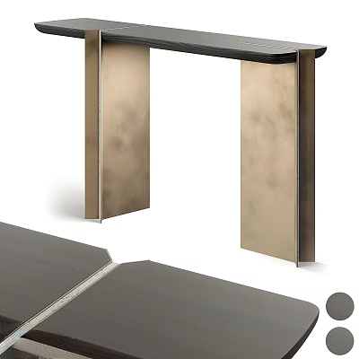 Modern Minimalist Side Table With Black Tabletop And Metal Frame For Living Room Use 3d model
