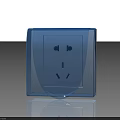 Modern Blue Electrical Power Outlet For Household Daily Use Appliances