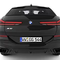 BMW X6 Black Sports Activity Coupe With Sport Wheels And Sleek Roofline